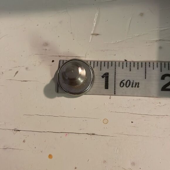 2/3” x 2/3” Perfect Fit Button round silver tone snap pant extender - Picture 12 of 13